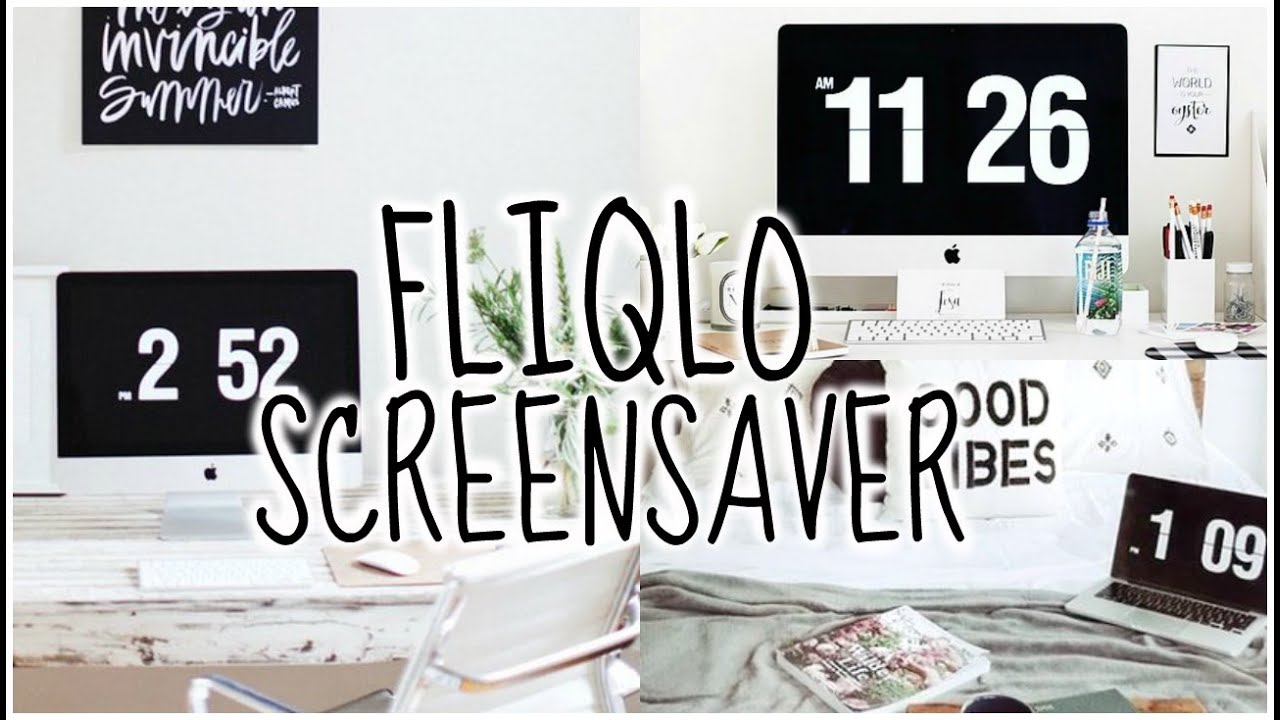 the flip clock screensaver