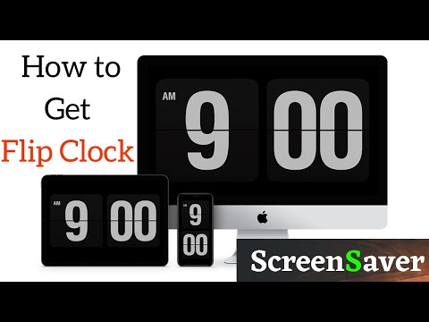 the flip clock screensaver